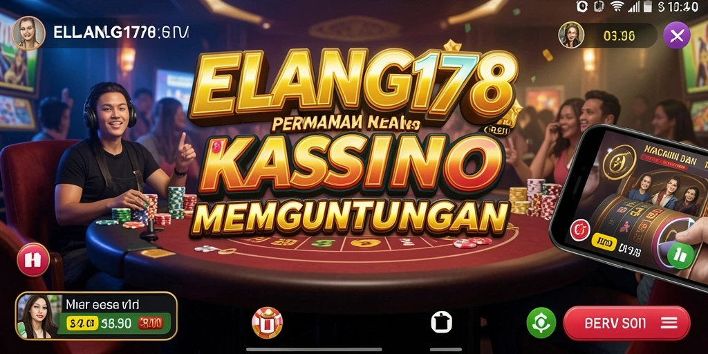 Tampilan menarik permainan Kasino dan fitur interaktif di ELANG178.