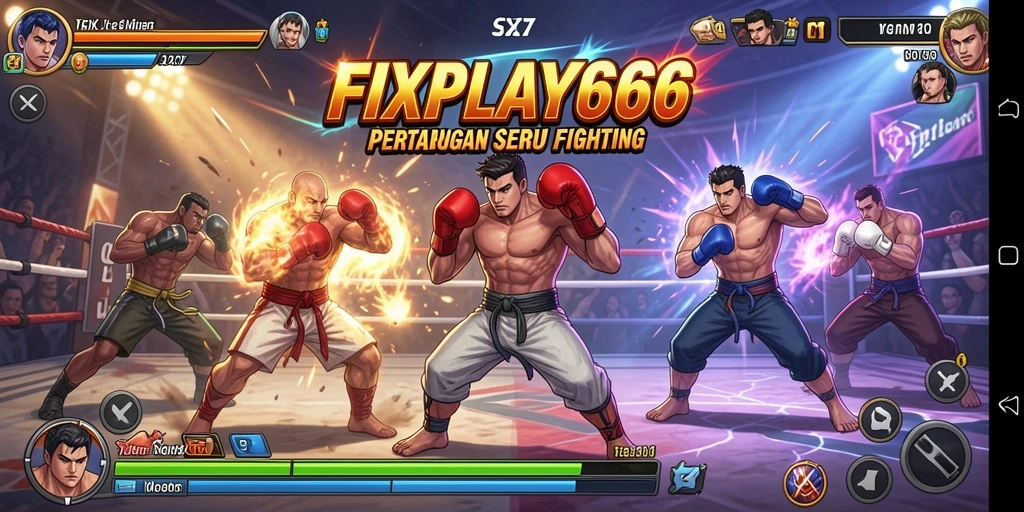 Tangkapan layar gameplay FIXPLAY666 yang menampilkan aksi pertarungan yang intens.