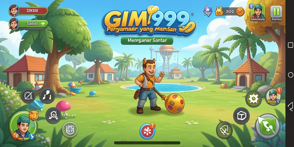 Tangkapan layar GIM999 menampilkan gameplay seru dan menyenangkan.