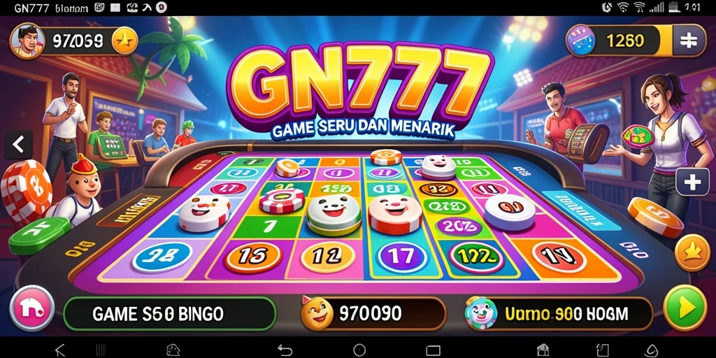 Tampilan gameplay seru dalam GN777 yang mengasyikkan.