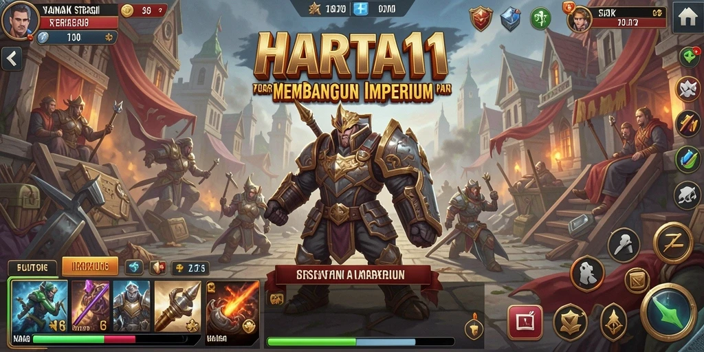 Tampilan gameplay HARTA11 yang menggugah selera pemain strategi.