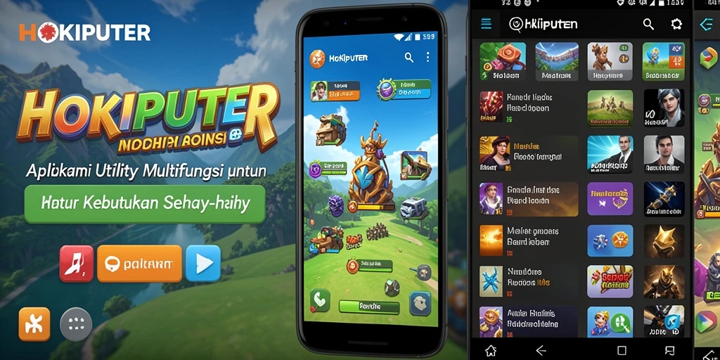 Tampilan utama HOKIPUTER dengan fitur Utility yang memudahkan pengguna.
