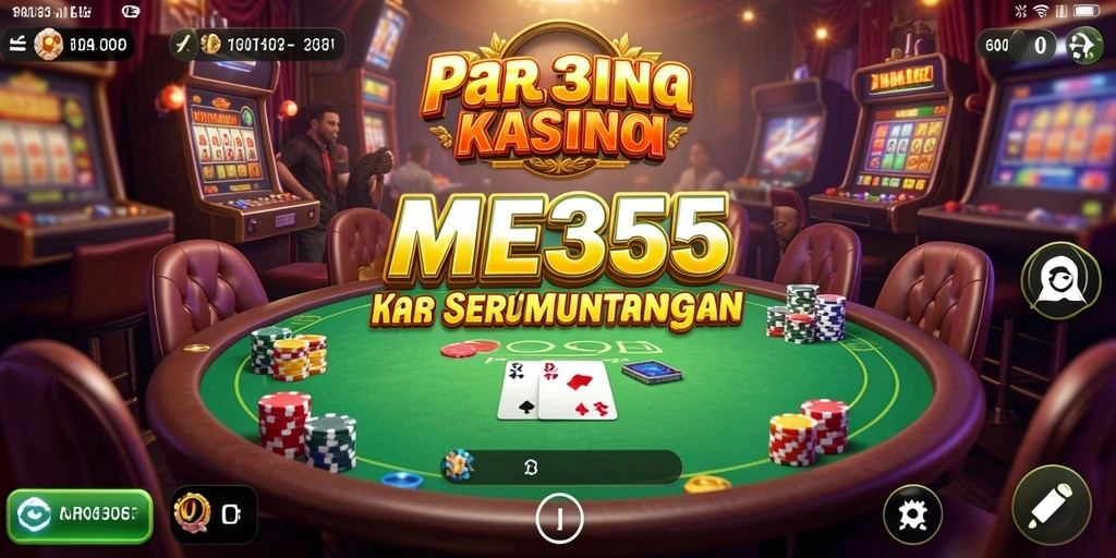 Tampilan gameplay ME355 yang menunjukkan keseruan permainan Kasino.