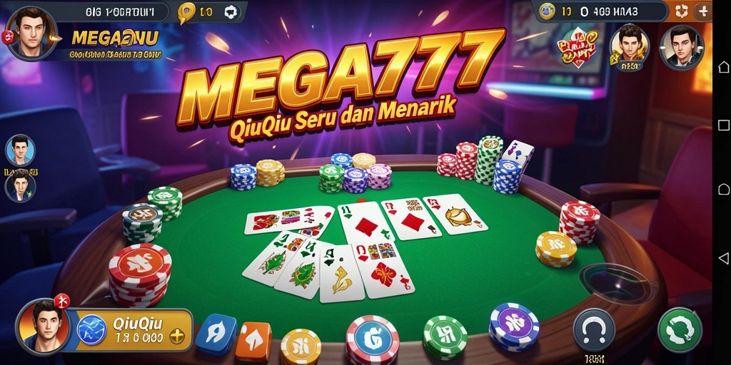Tampilan menarik dari gameplay QiuQiu di MEGA777.