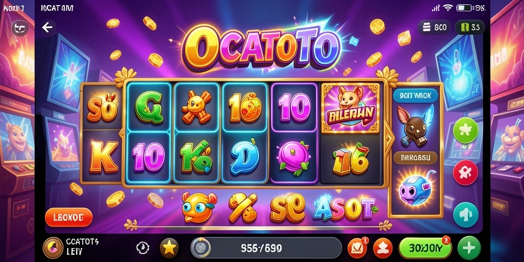 Tampilan screenshot dari gameplay OCATOTO yang memukau di dunia Slot.