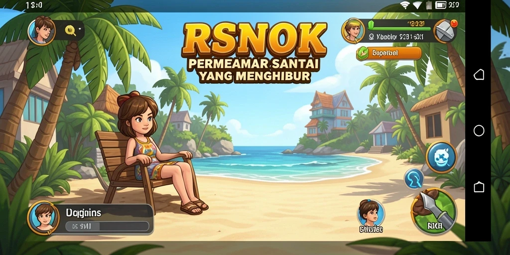 Screenshot gameplay RSNOK yang menampilkan momen seru dan penuh warna.