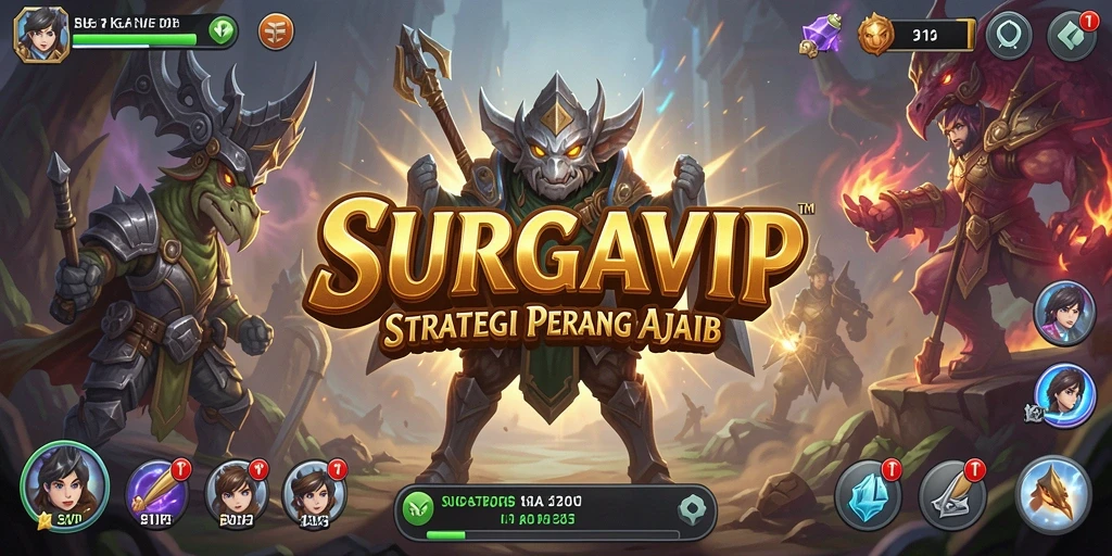 Tampilan gameplay SURGAVIP yang menakjubkan dan menantang.
